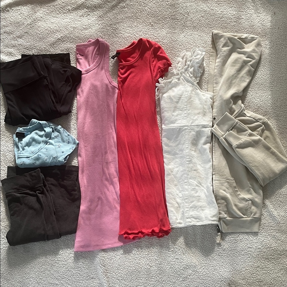 Girls Spring Summer Target Clothing Lot 8 Piece Bundle- Dress , pants, top sz 8